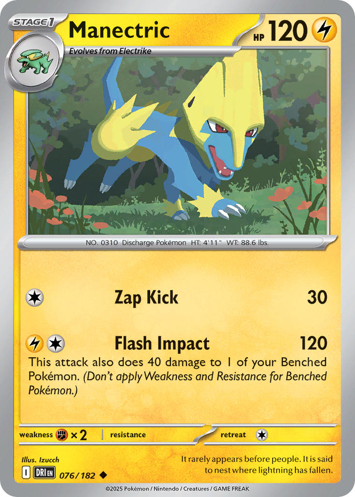 076/182 Manectric (Reverse Holo)
