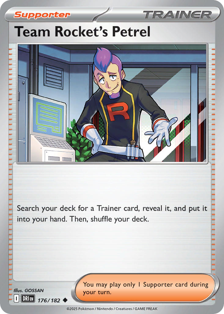 176/182 Team Rocket’s Petrel (Reverse Holo)
