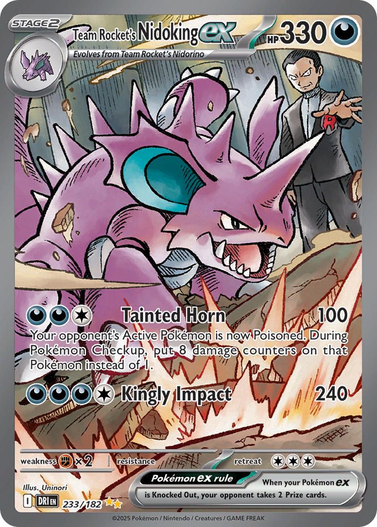 233/182 Team Rocket’s Nidoking ex