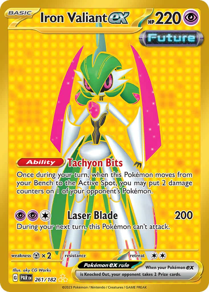 261/182 Iron Valiant ex (F) The card cartel