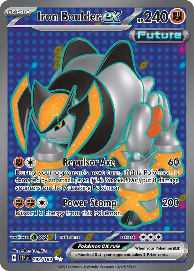 192/162 Iron Boulder ex The card cartel