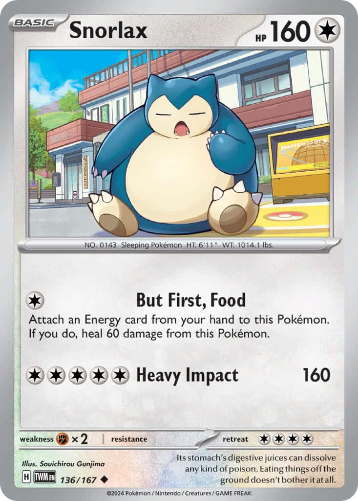 136/167 Snorlax The card cartel
