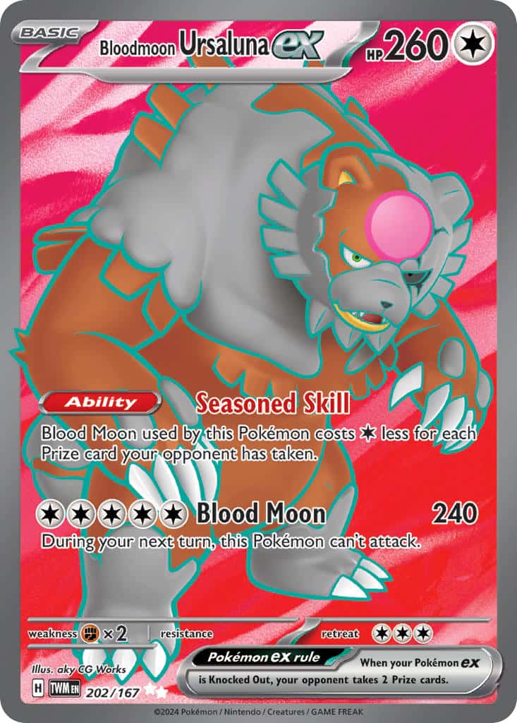 202/167 Bloodmoon Ursaluna ex The card cartel