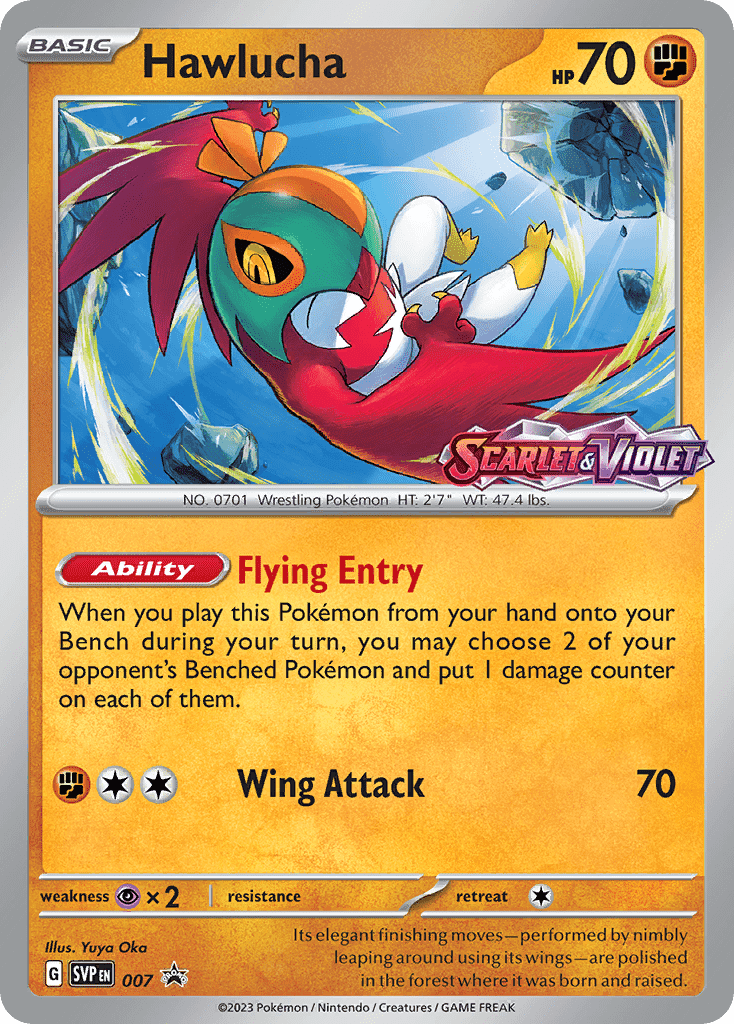 007 Hawlucha Promo The card cartel