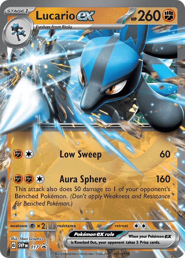 017 Lucario ex Promo The card cartel