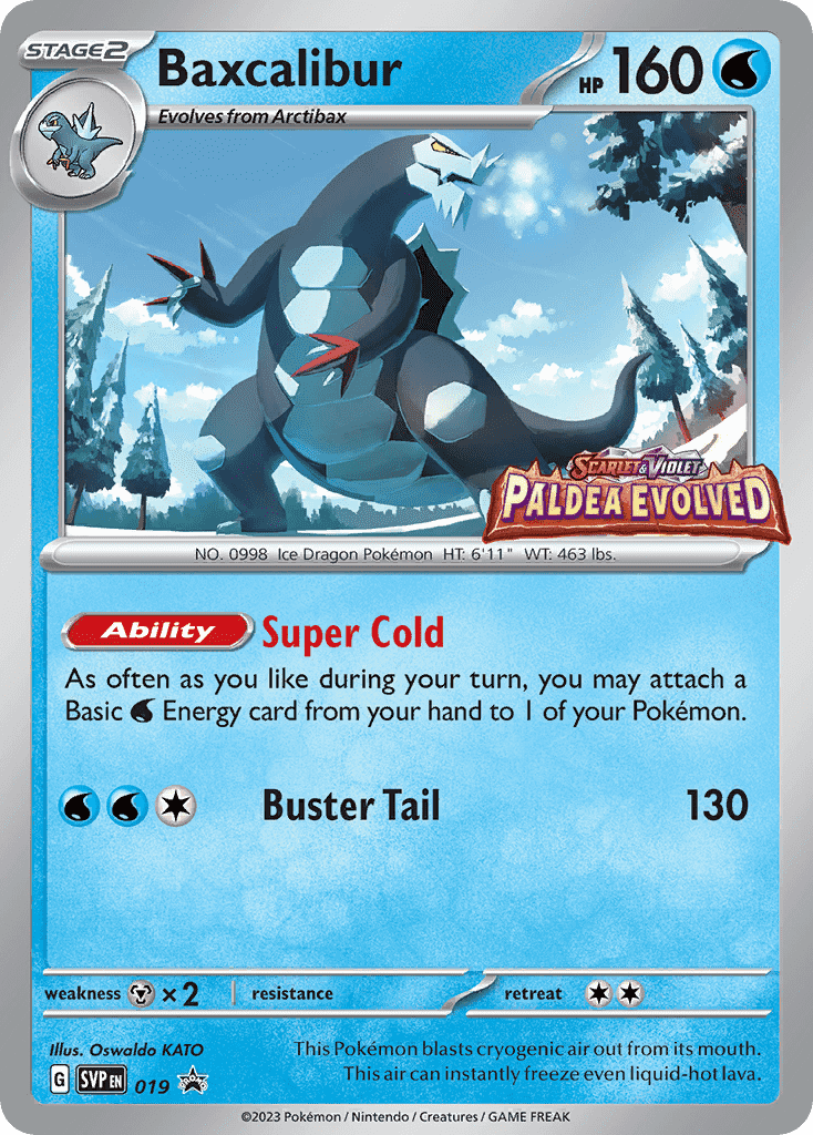 019 Baxcalibur Promo The card cartel