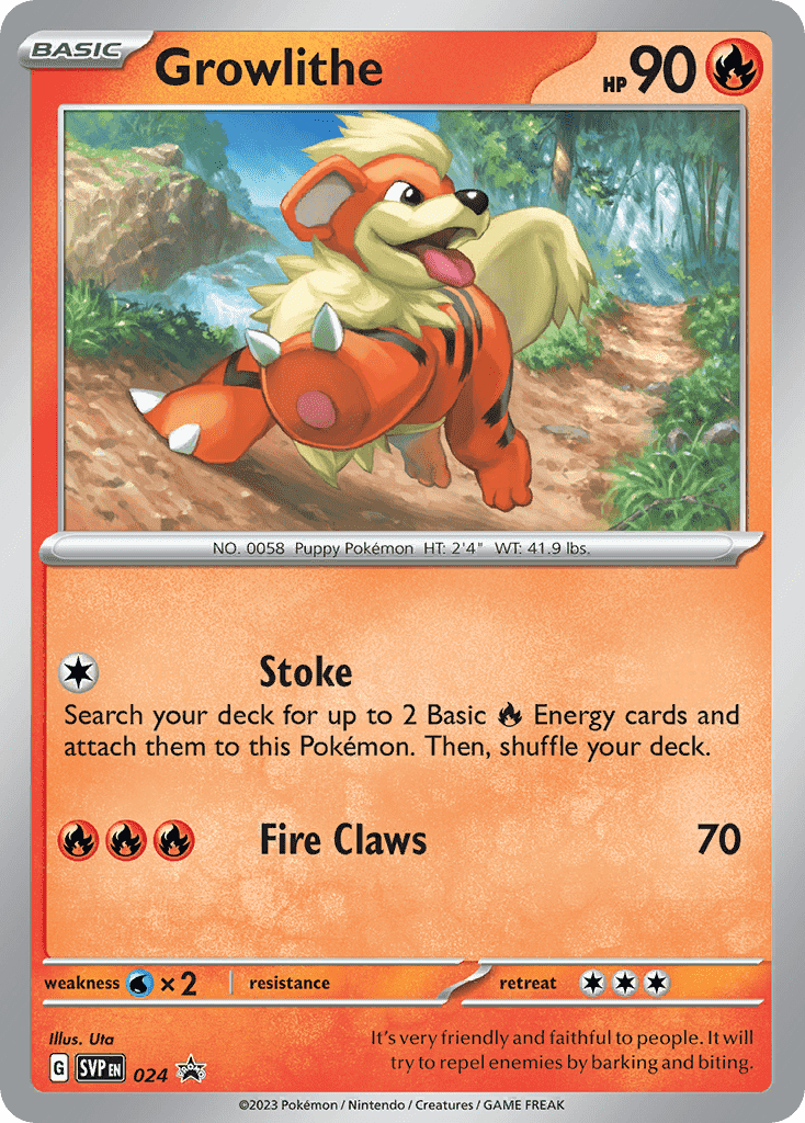 024 Growlithe Promo The card cartel