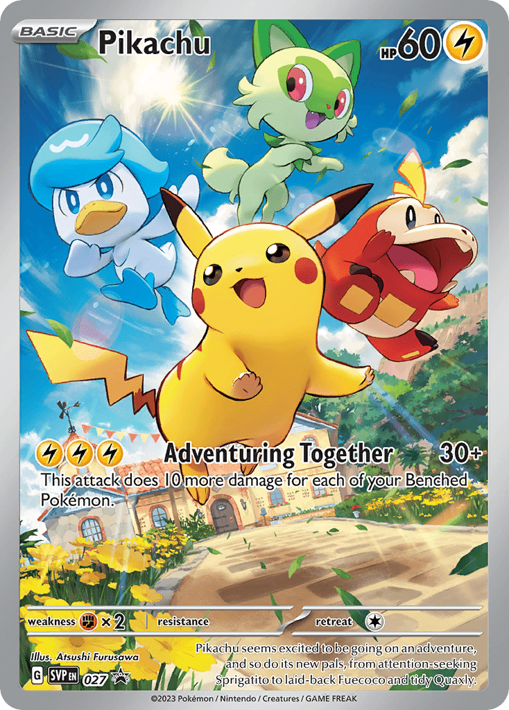 027 Pikachu Promo The card cartel