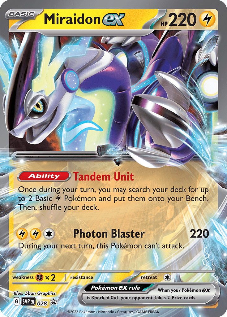028 Miraidon ex Promo The card cartel