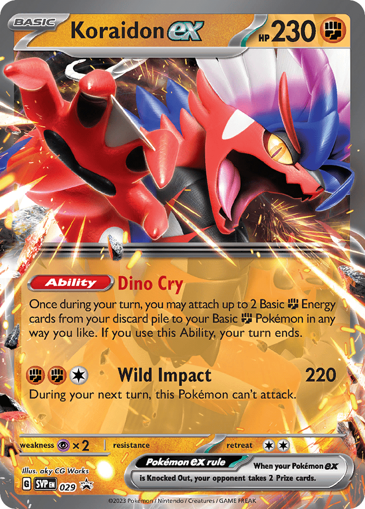 029 Koraidon ex Promo The card cartel