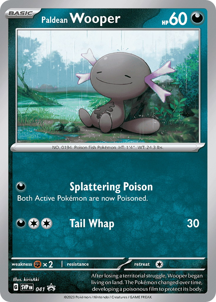 041 Paldean Wooper Promo The card cartel