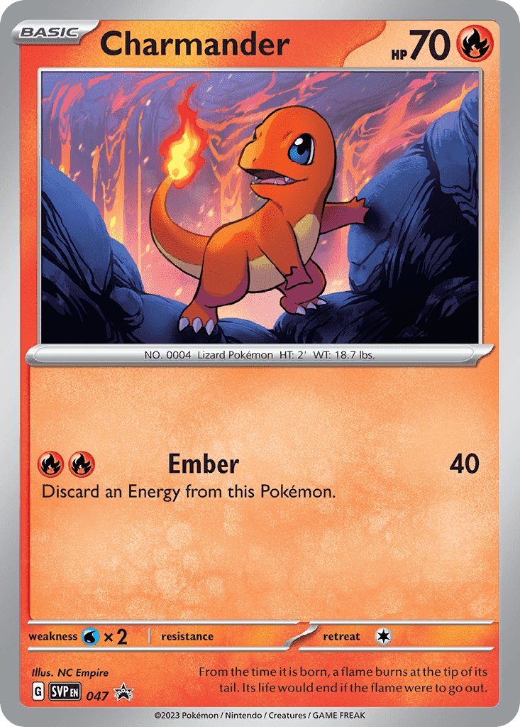 047 Charmander Promo The card cartel