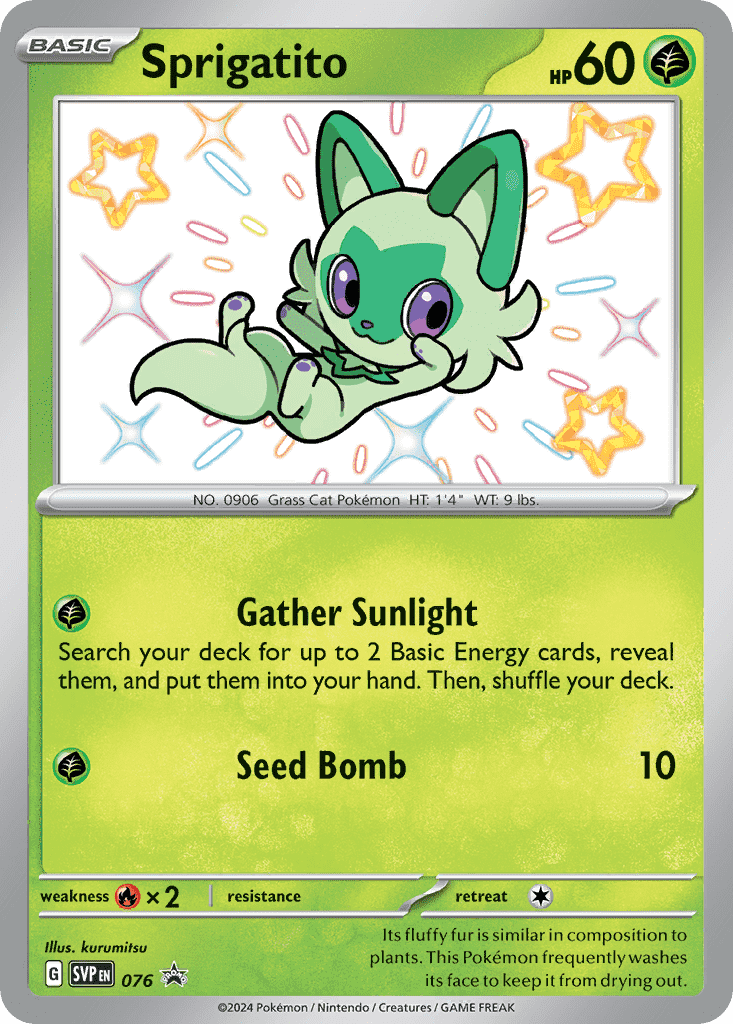 076 Sprigatito Promo The card cartel