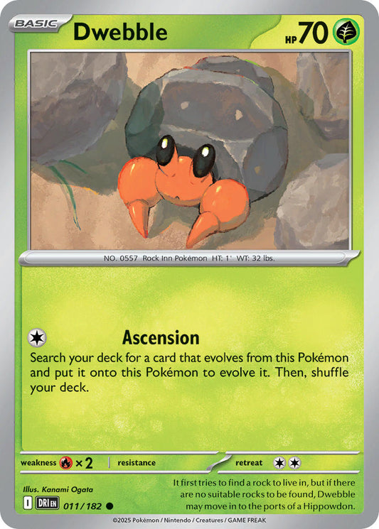 011/182 Dwebble (Reverse Holo)
