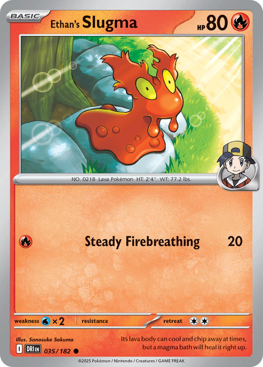 035/182 Ethan’s Slugma (Reverse Holo)