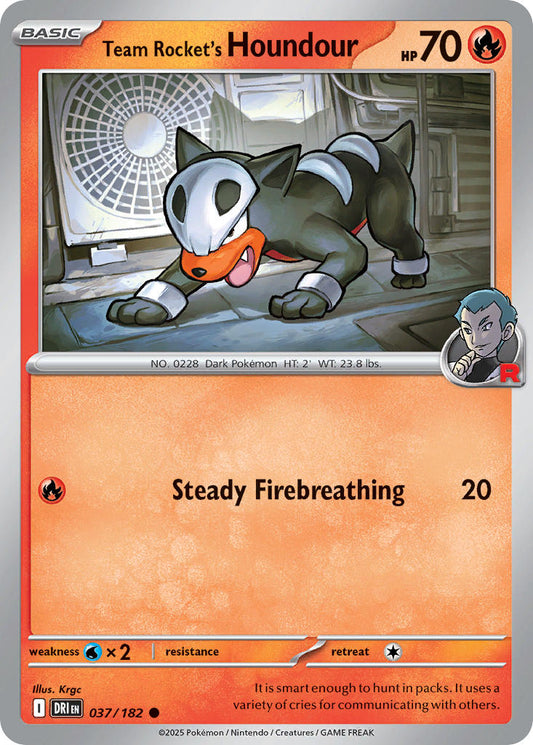 037/182 Team Rocket’s Houndour (Reverse Holo)