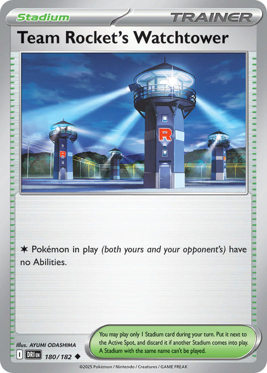 180/182 Team Rocket’s Watchtower (Reverse Holo)