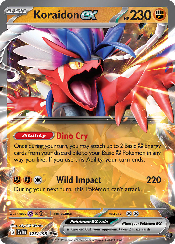 125/198 Koraidon ex The card cartel