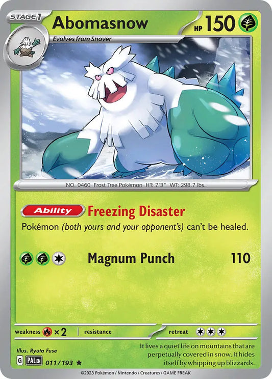 011/193 Abomasnow The card cartel