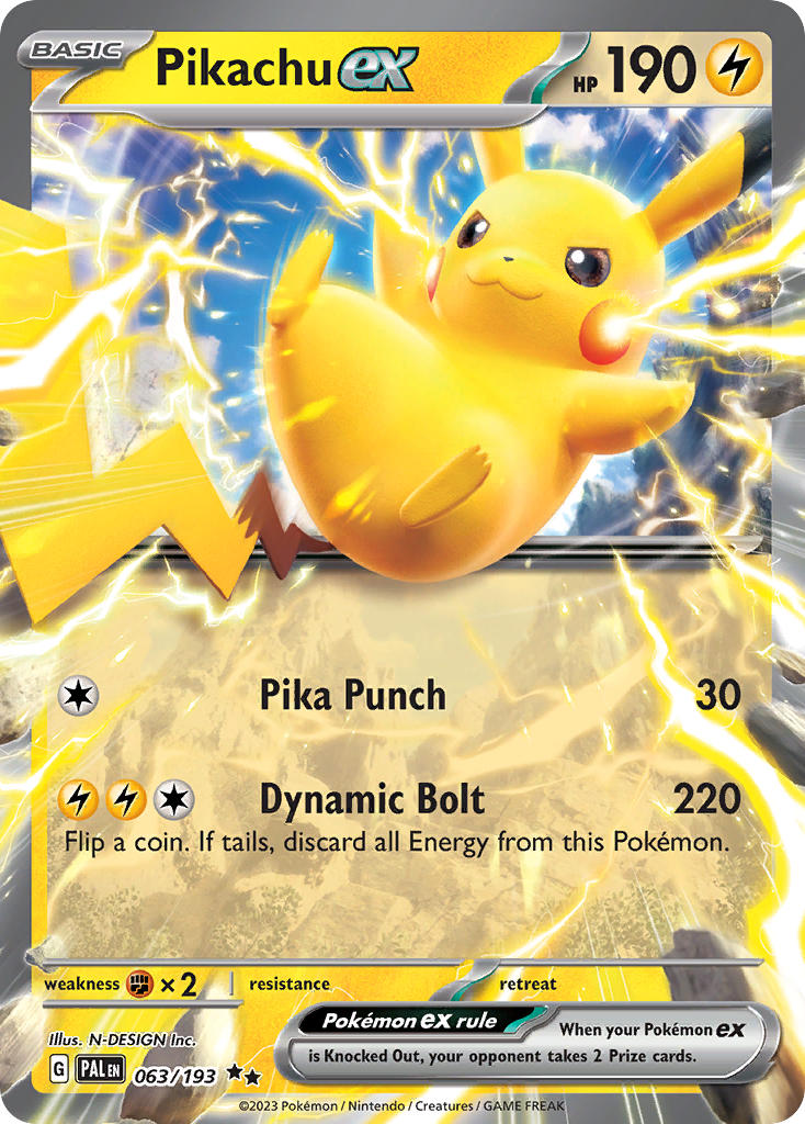 063/193 Pikachu ex The card cartel