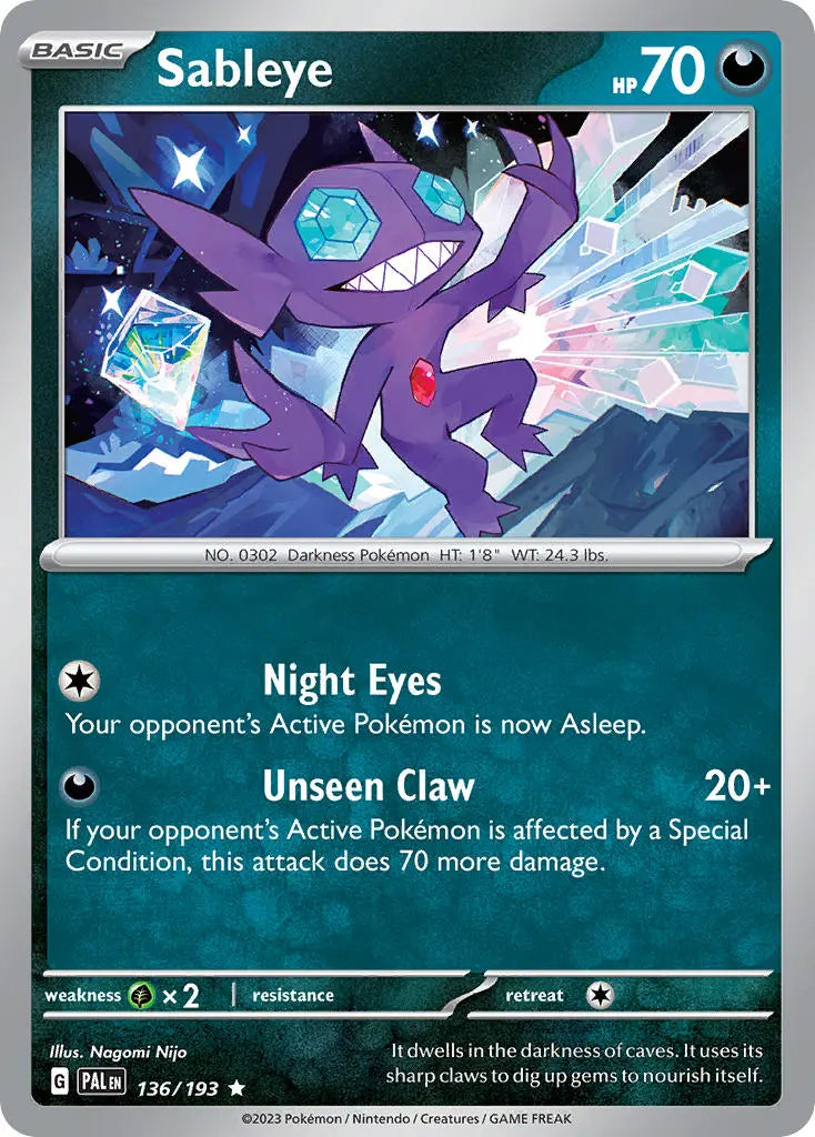 136/193 Sableye The card cartel