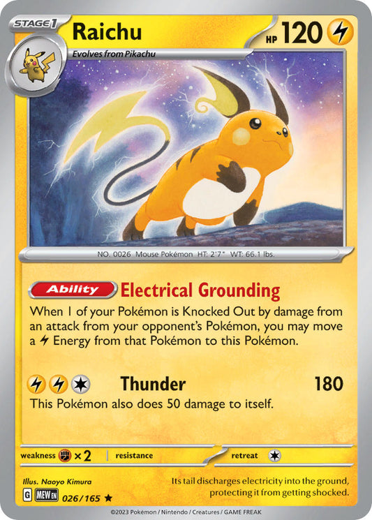 026/165 Raichu The card cartel