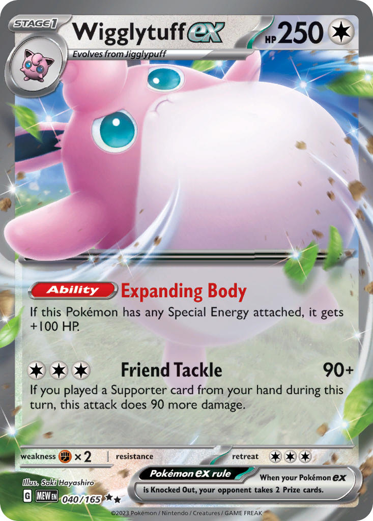 040/165 Wigglytuff ex The card cartel