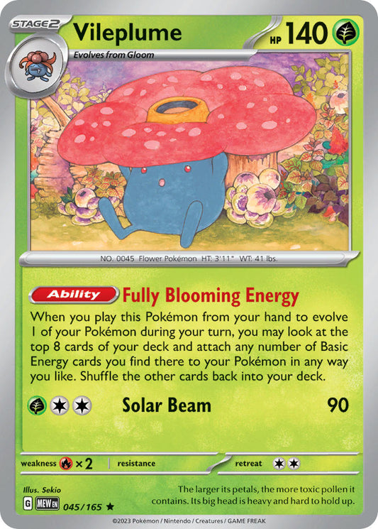 045/165 Vileplume The card cartel