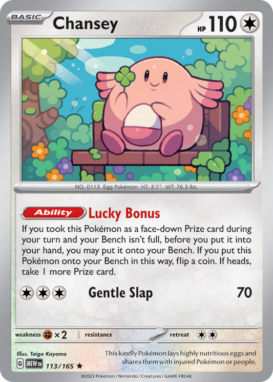 113/165 Chansey The card cartel