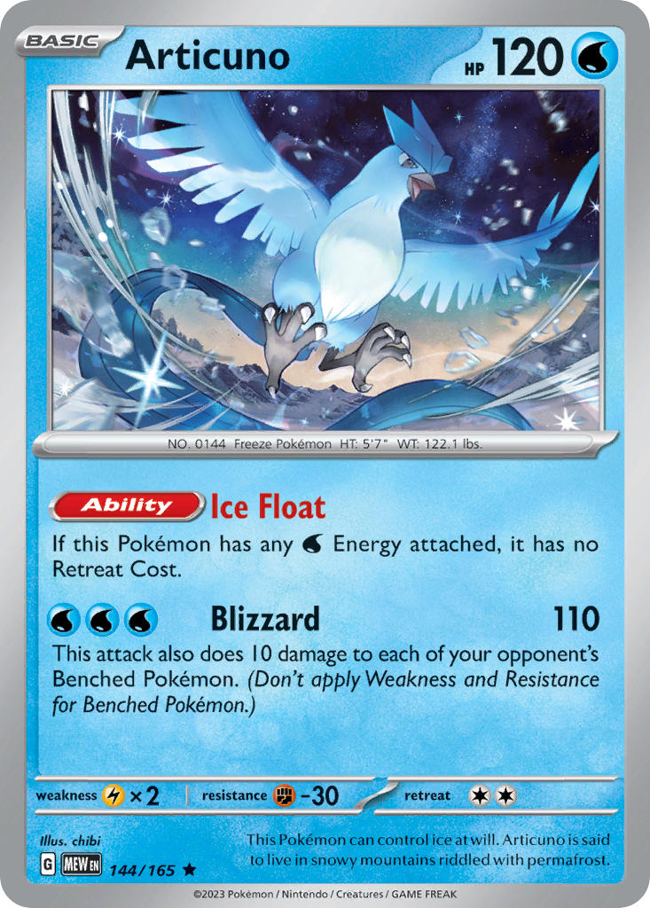 144/165 Articuno The card cartel