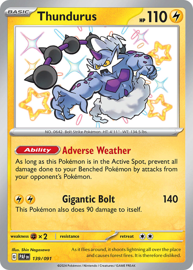 139/091 Thundurus The card cartel