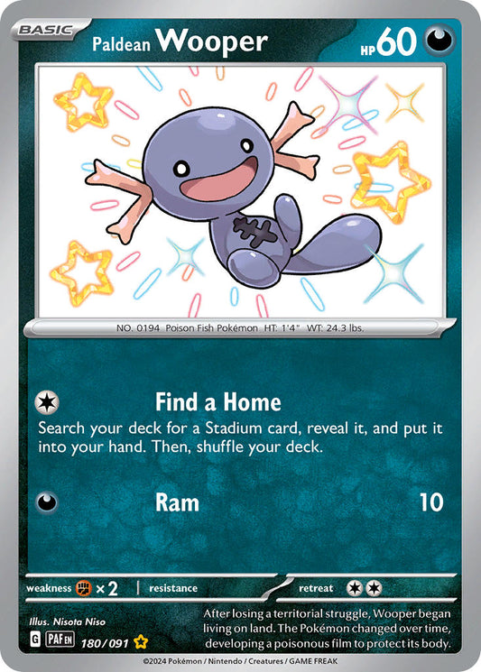 180/091 Paldean Wooper The card cartel