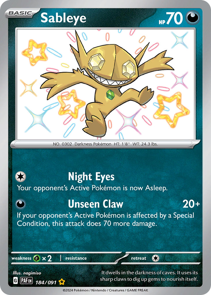 184/091 Sableye The card cartel