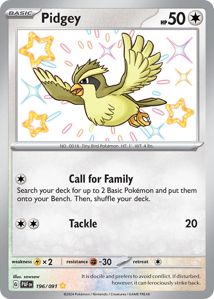 196/091 Pidgey The card cartel