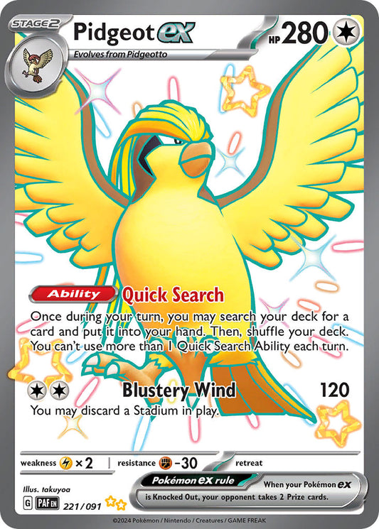 221/091 Pidgeot ex The card cartel