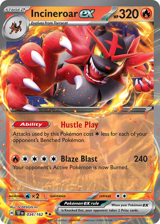 034/162 Incineroar ex The card cartel