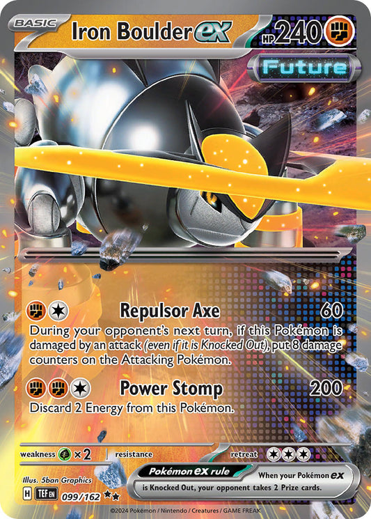 099/162 Iron Boulder ex (F) The card cartel