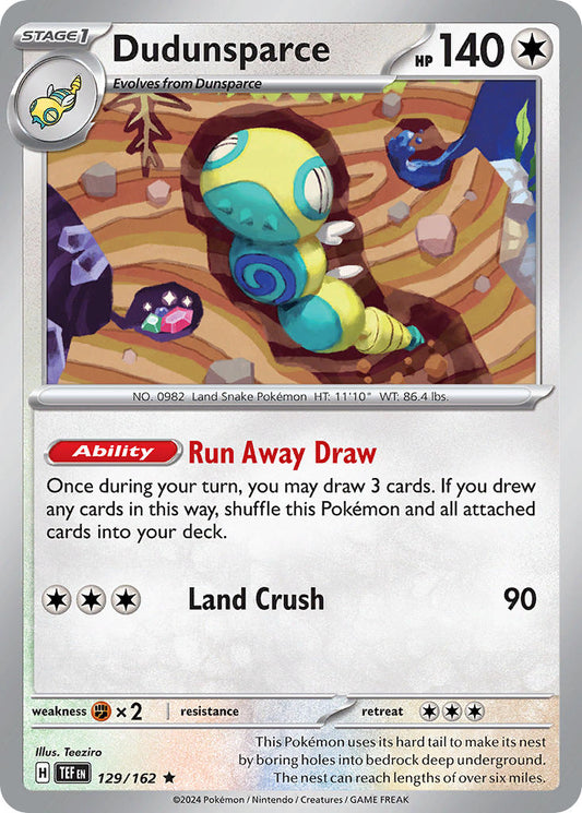 129/162 Dudunsparce The card cartel