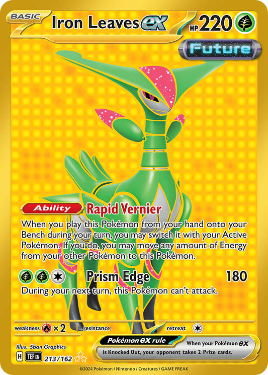 213/162 Iron Leaves ex (F) The card cartel