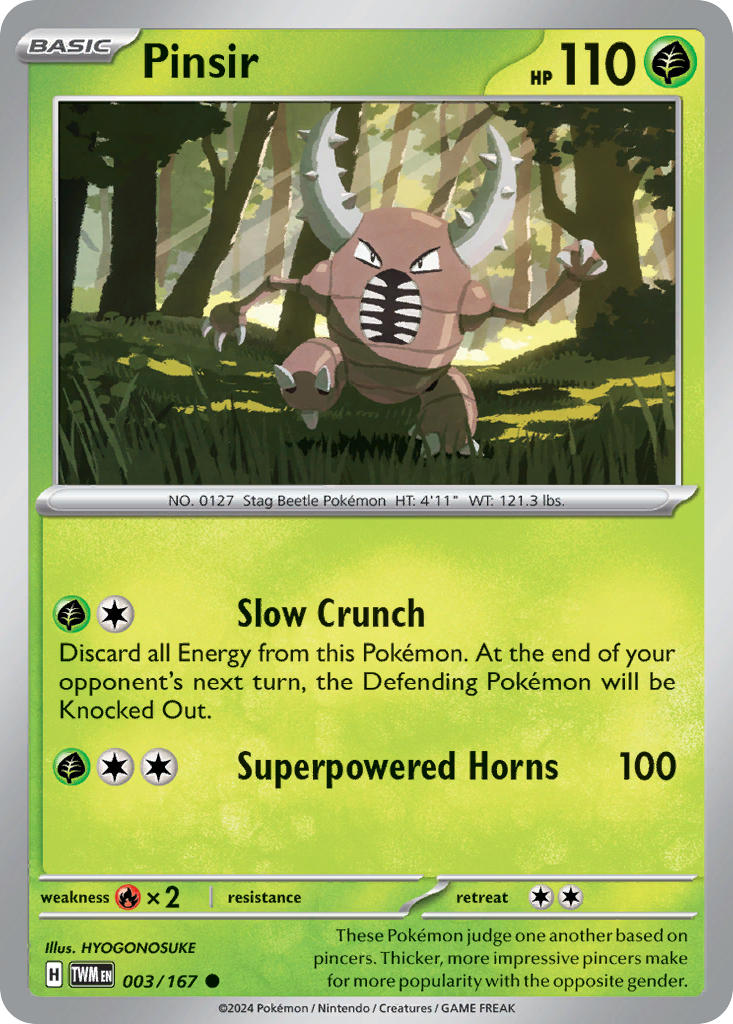 003/167 Pinsir The card cartel