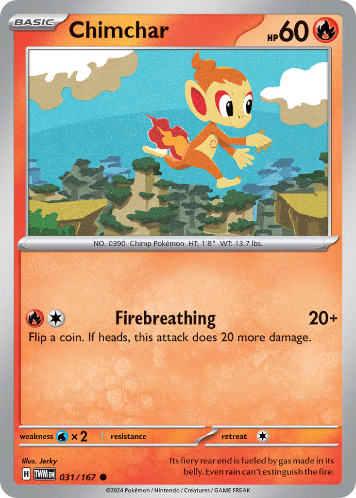 031/167 Chimchar The card cartel