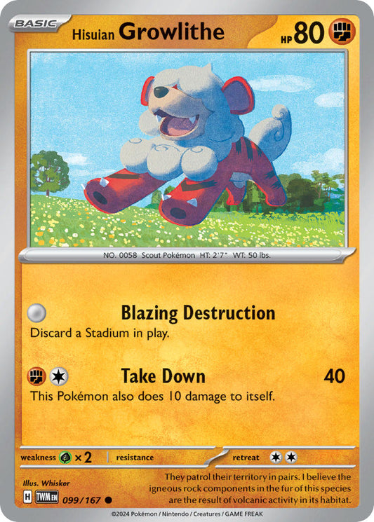 099/167 Hisuian Growlithe The card cartel