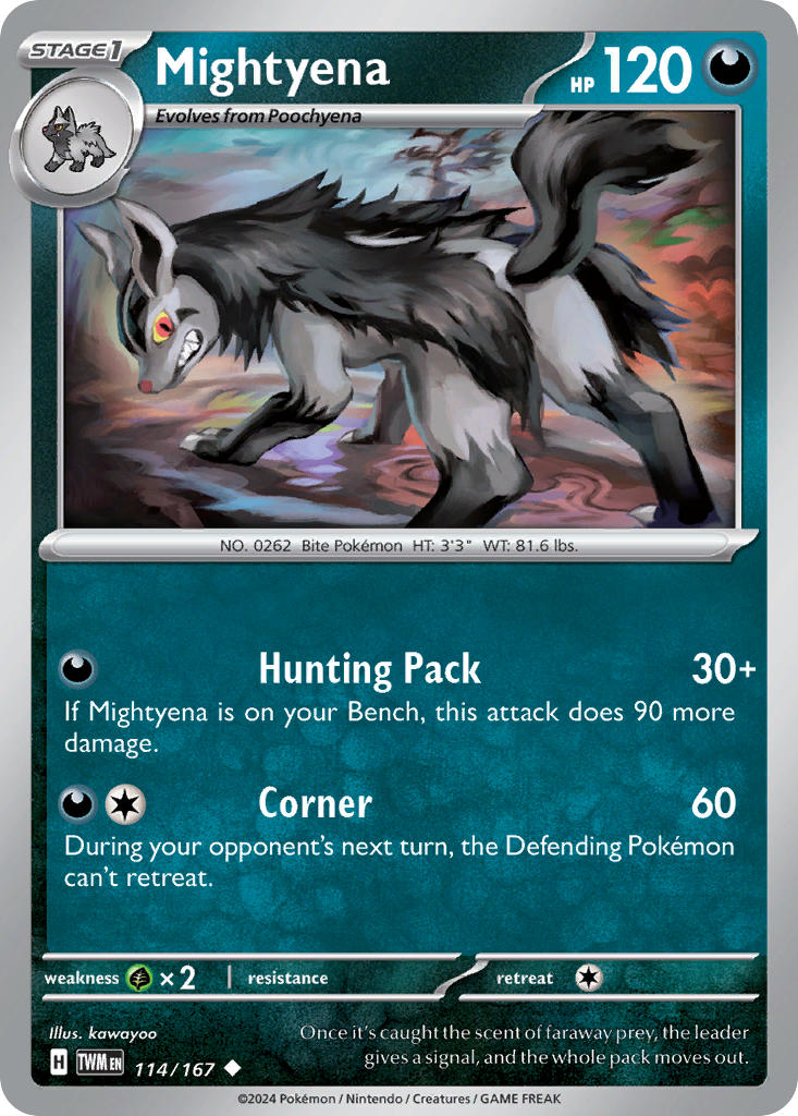 114/167 Mightyena The card cartel