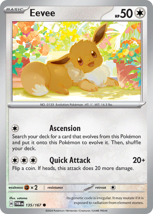 135/167 Eevee The card cartel