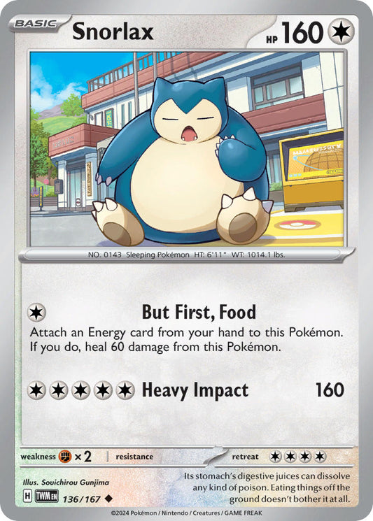 136/167 Snorlax The card cartel