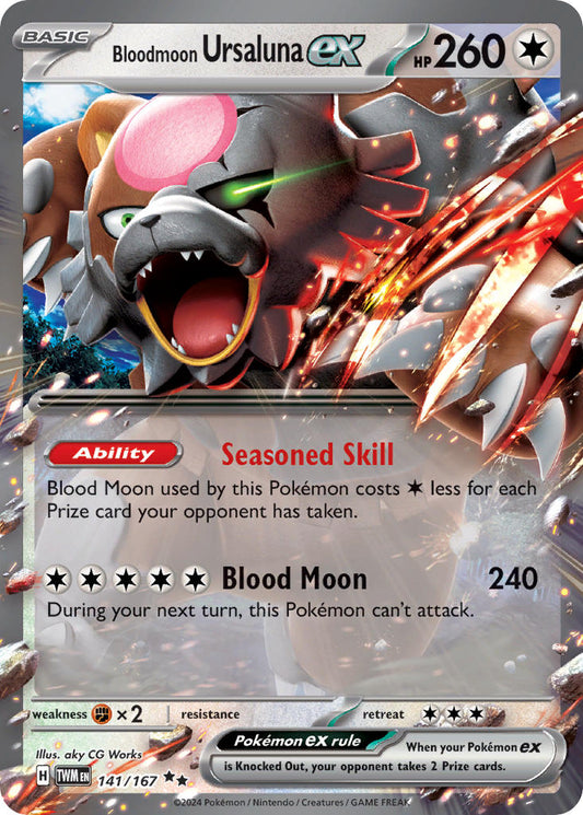 141/167 Bloodmoon Ursaluna ex The card cartel