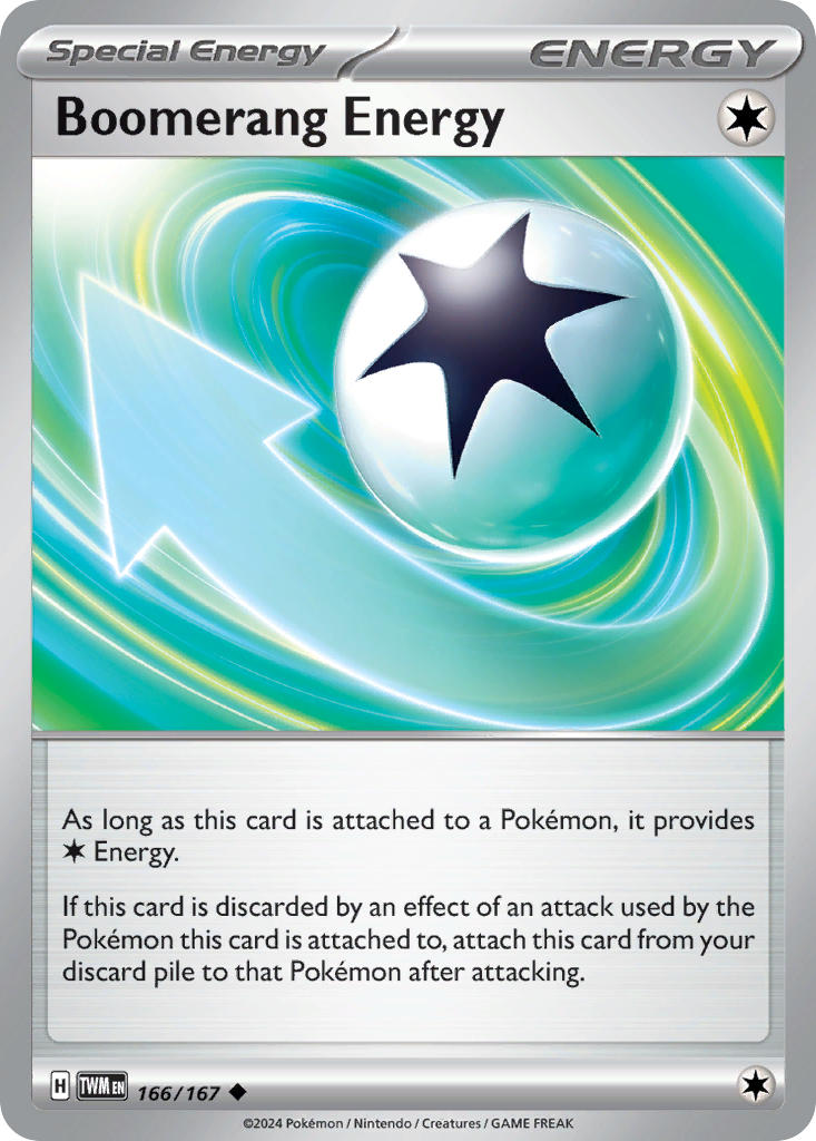 166/167 Boomerang Energy The card cartel