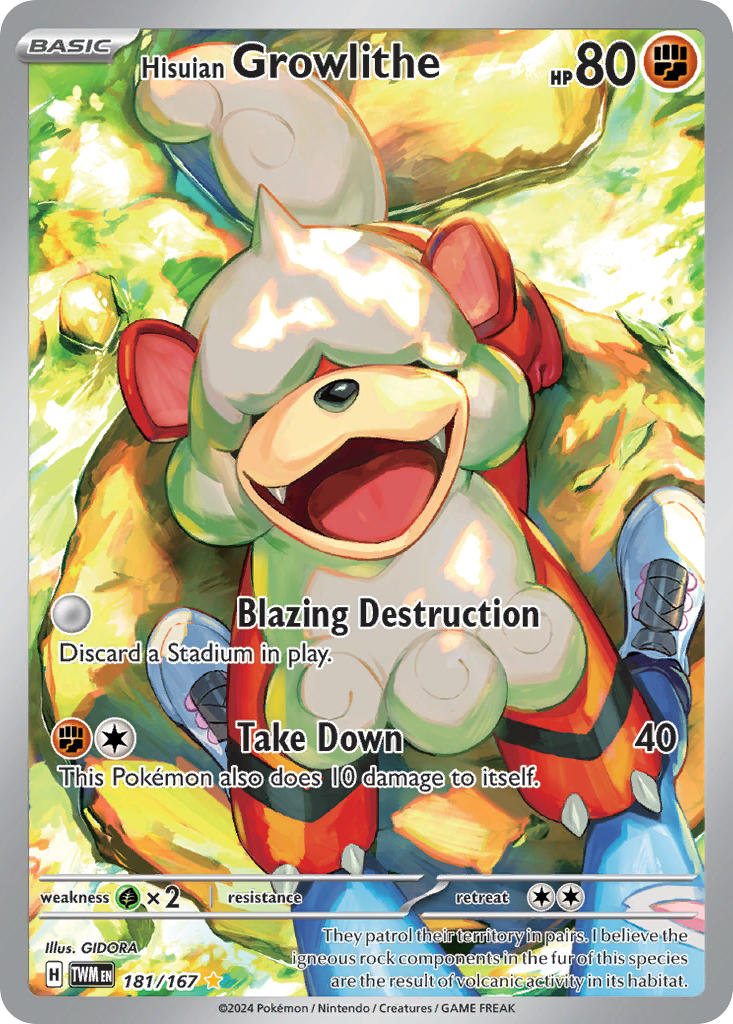 181/167 Hisuian Growlithe The card cartel