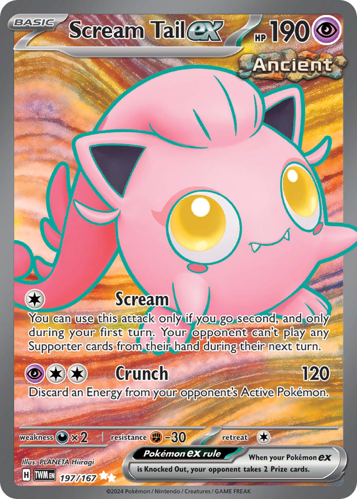 197/167 Scream Tail ex The card cartel