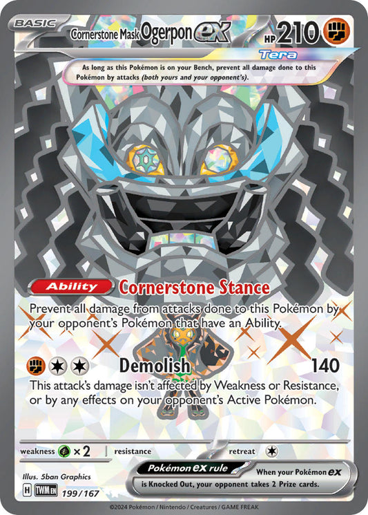 199/167 Cornerstone Mask Ogerpon ex The card cartel